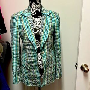 Plaid Tanya Taylor blazer